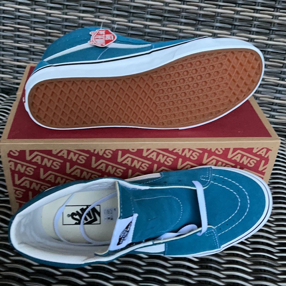 Vans Sk8-Hi Blue Coral/True White MENS - Picture 5 of 16